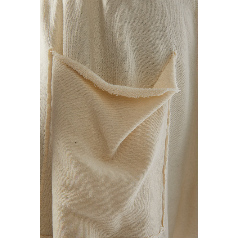 Les Tien - Yacht Shorts in Cotton Fleece Neutral