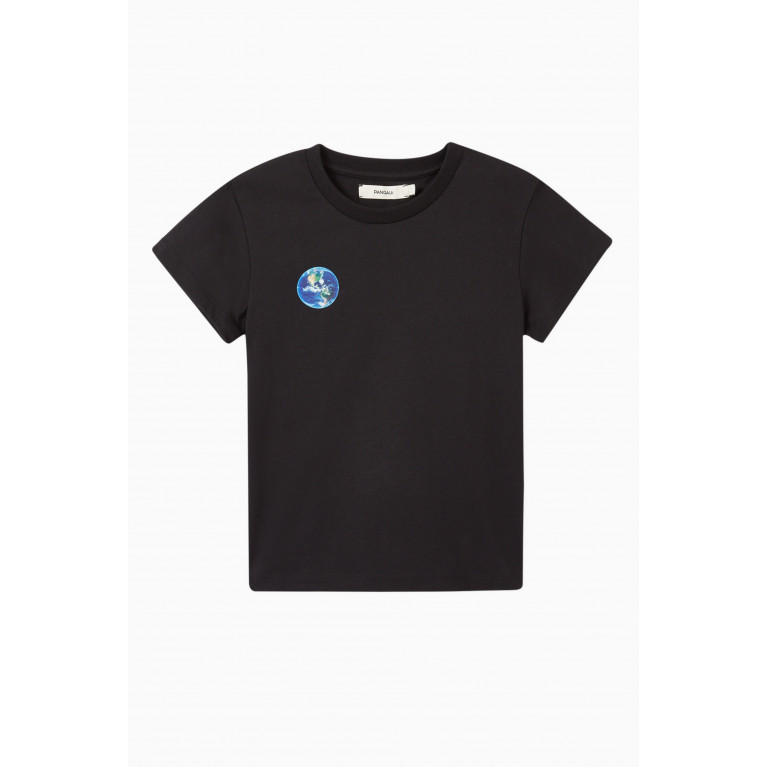 Pangaia - PPRMINT™ Organic Cotton Mother Earth T-shirt Black