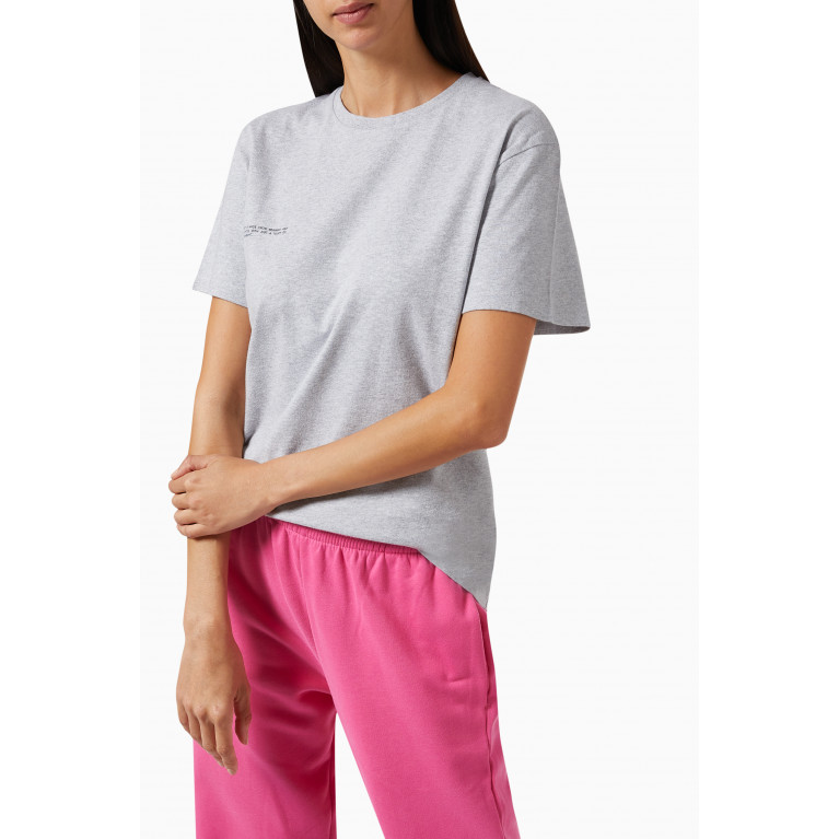 Pangaia - Organic Cotton T-shirt with C-FIBER™ Grey