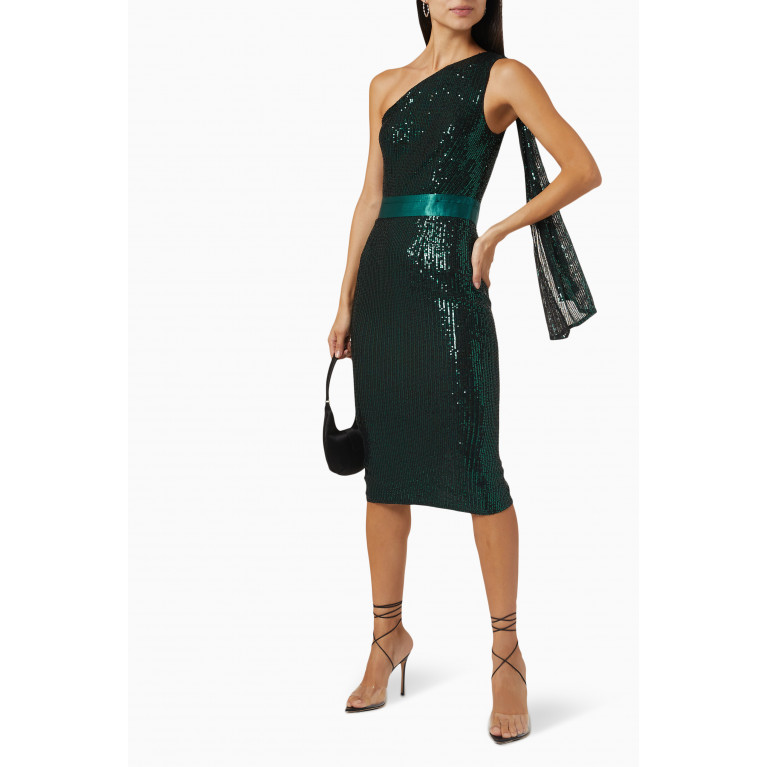 Elle Zeitoune - Allene Sequin Dress Green