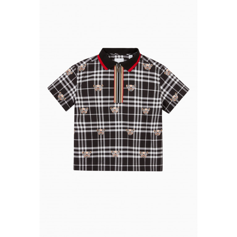 Burberry - Thomas Bear Oversized Shirt in Check Cotton