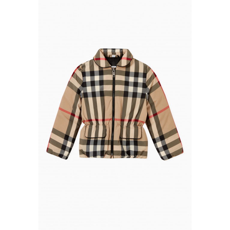 Burberry - Down-filled Jacket in Check Recycled Polyester