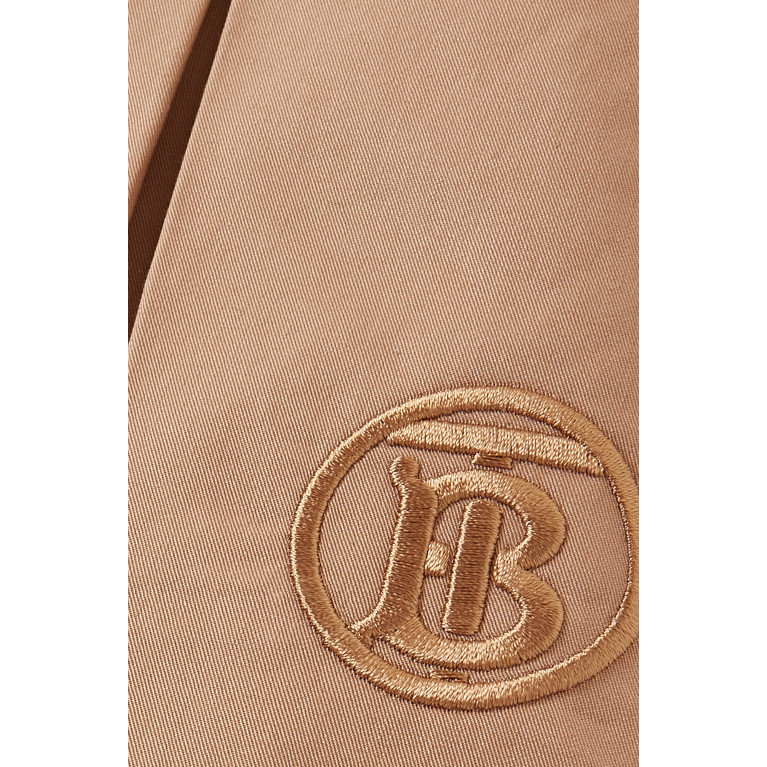 Burberry - Monogram Pleated Skirt in Cotton Twill
