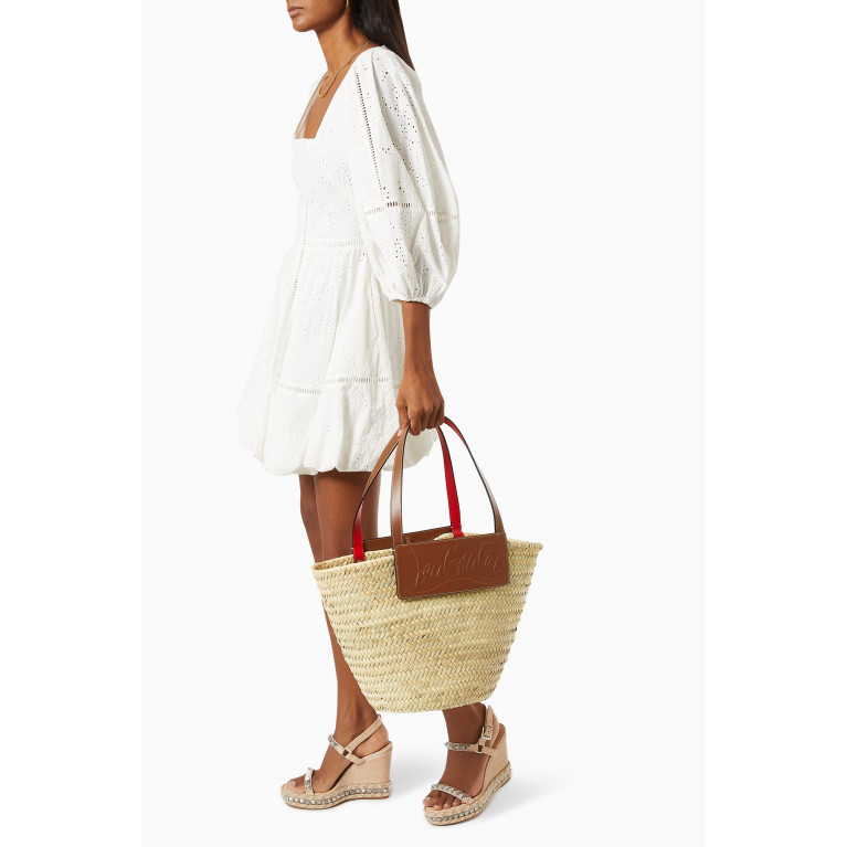 Christian Louboutin - Loubishore Bag in Braided Palm Leaves & Leather
