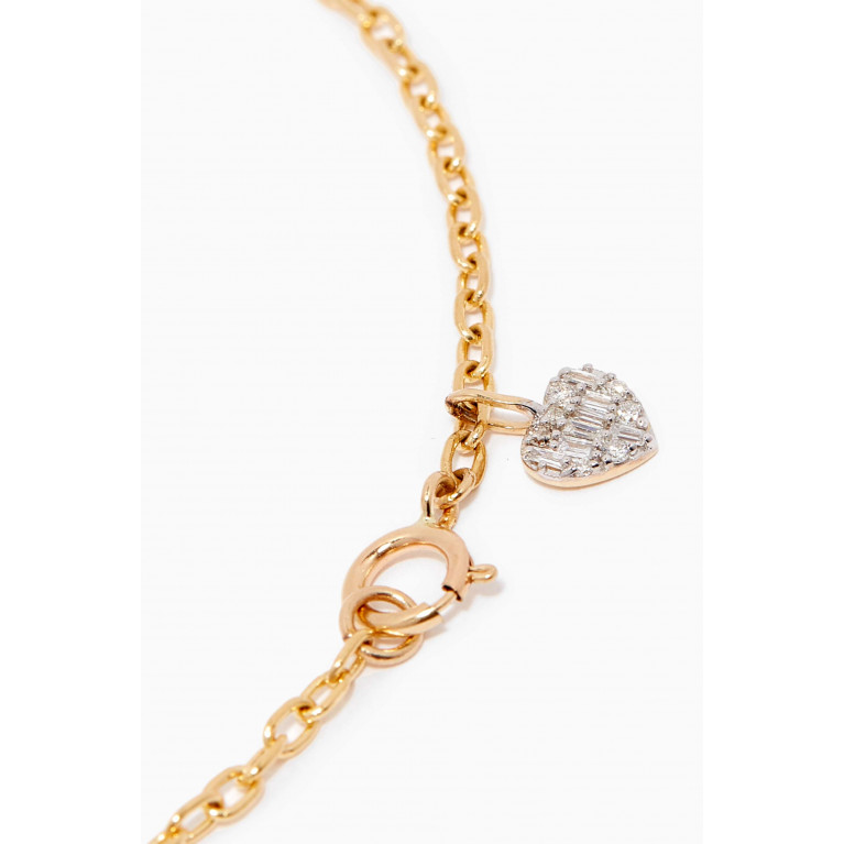 STONE AND STRAND - Heart of the Matter Dangling Bracelet in 14kt Yellow Gold