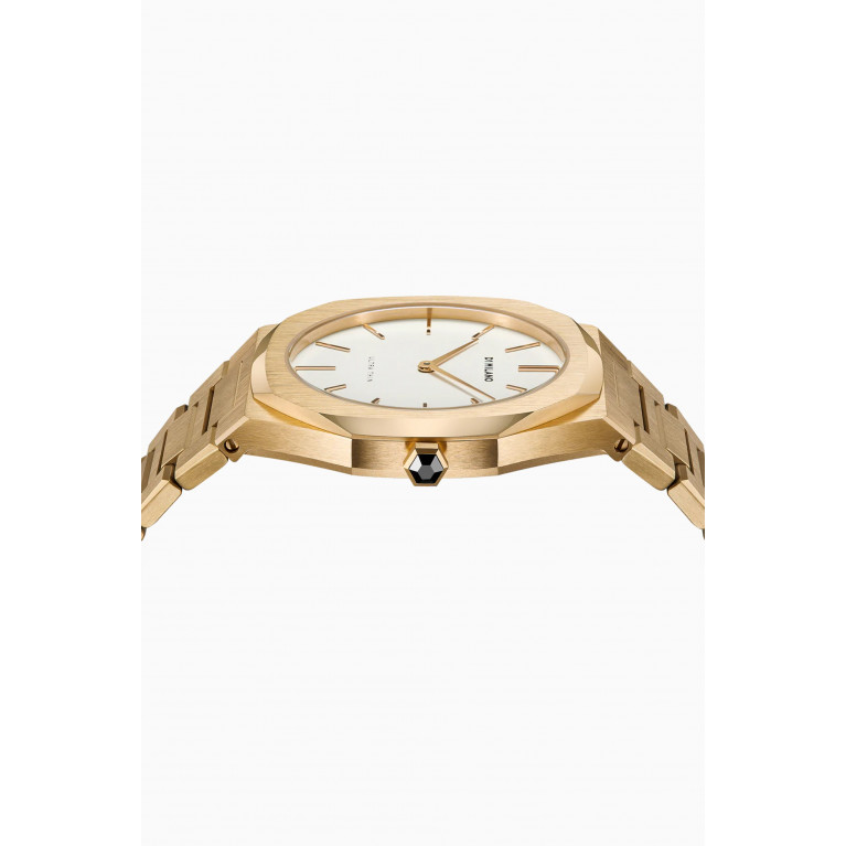 D1 Milano - Ultra Thin Bracelet Quartz Stainless Steel Watch, 38mm White