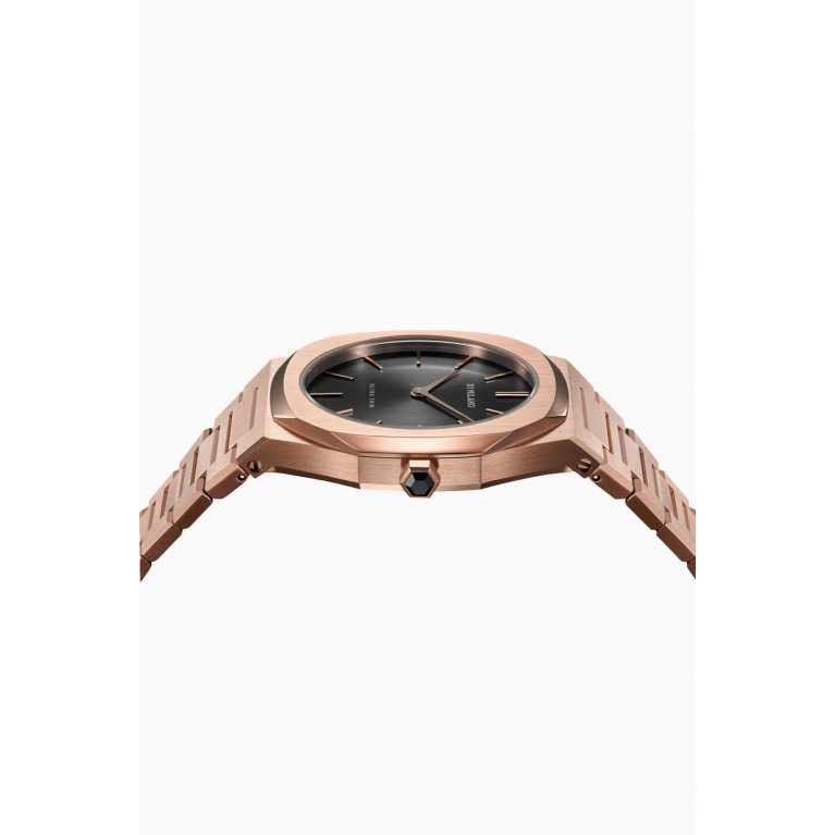 D1 Milano - Ultra Thin Bracelet Quartz Stainless Steel Watch, 34mm Black