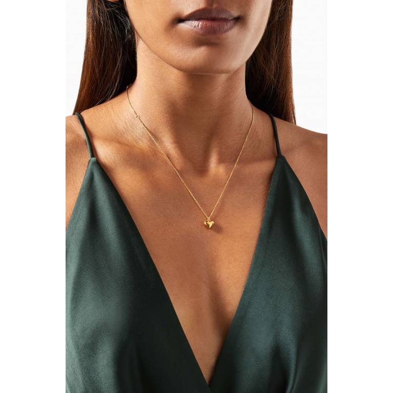 PDPAOLA - Engrave Me L'Absolu Necklace in 18kt Gold-plated Sterling Silver