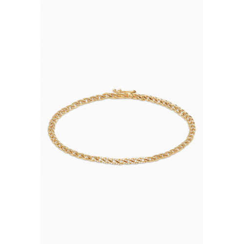 STONE AND STRAND - Diamond Accent Chunky Chain Bracelet in 10kt Yellow Gold