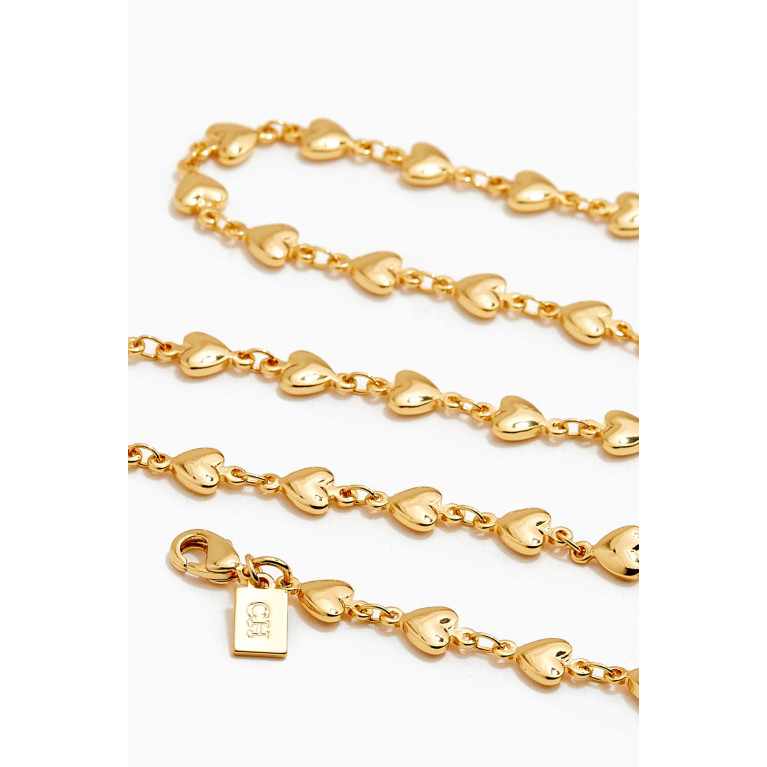 Crystal Haze - Habibi Chain Necklace in 18kt Gold Plating