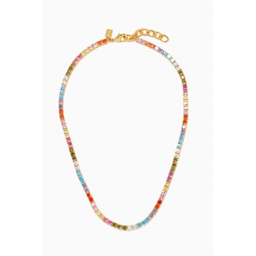 Crystal Haze - Serena Necklace in 18kt Gold Plating Multicolour