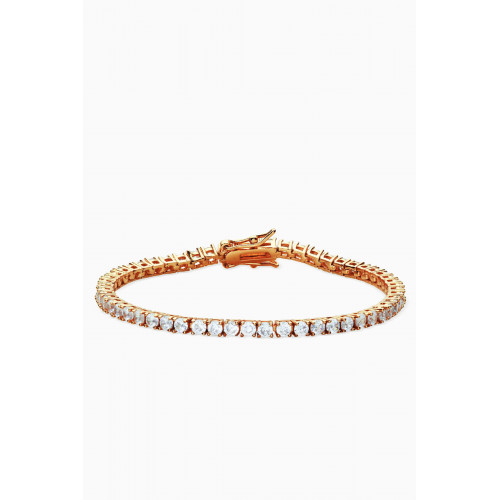Crystal Haze - Serena Bracelet in 18kt Gold Plating White
