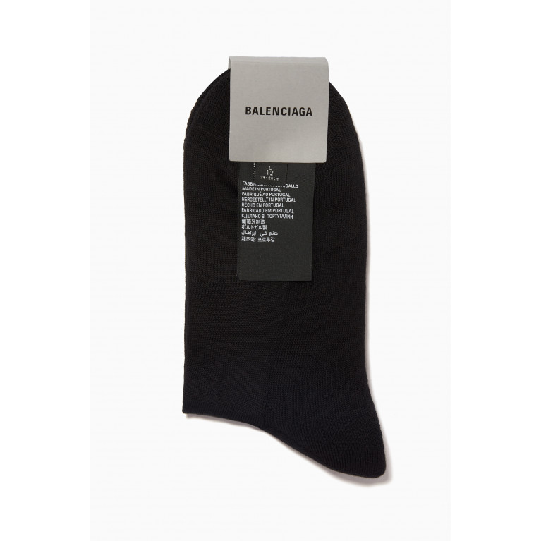 Balenciaga - Space Socks in Sponge Knit Black