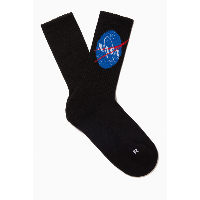 Balenciaga - Space Socks in Sponge Knit Black