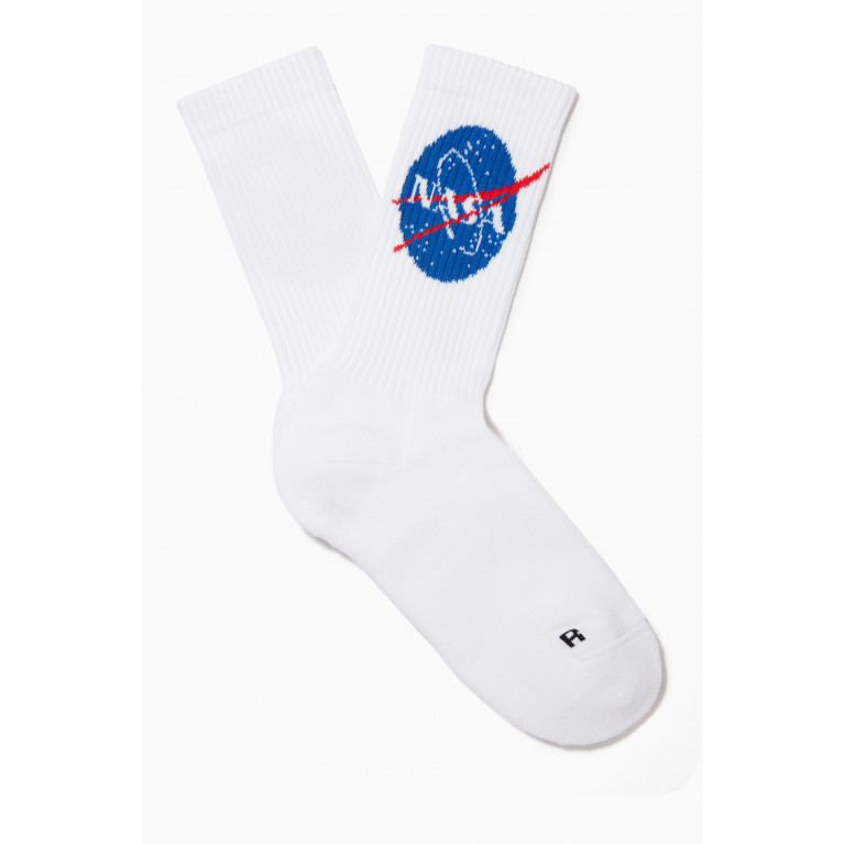 Balenciaga - Space Socks in Sponge Knit White
