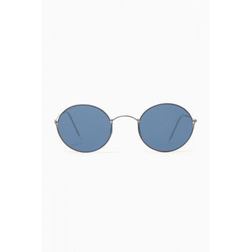 Giorgio Armani - Round Sunglasses in Titanium Black