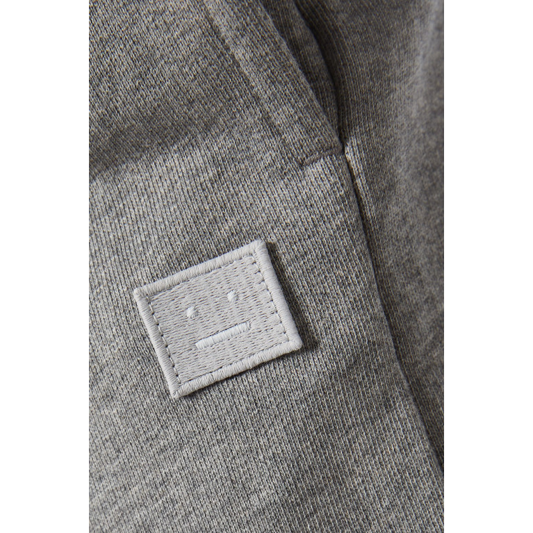 Acne Studios - Flack Face Sweat Shorts in Organic Cotton Fleece Grey