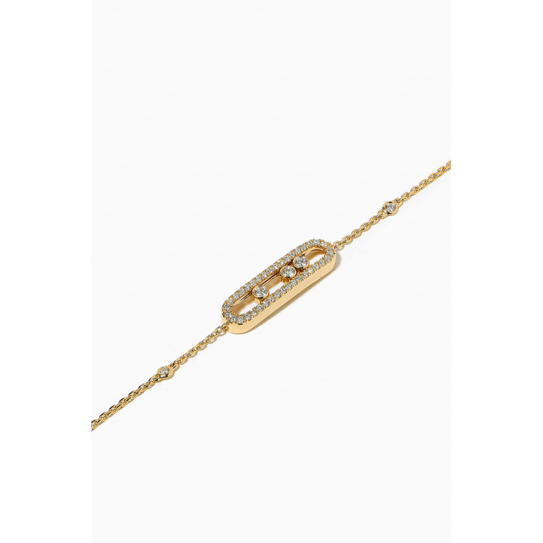 Messika - Baby Move Pavé Diamond Bracelet in 18kt Yellow Gold Gold