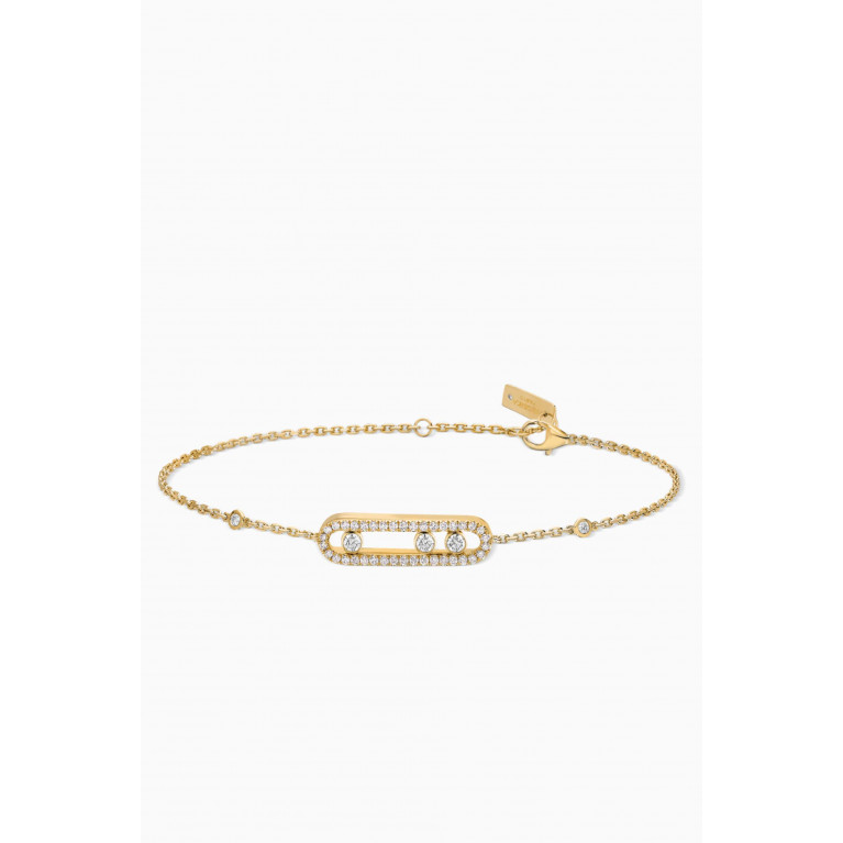 Messika - Baby Move Pavé Diamond Bracelet in 18kt Yellow Gold Gold