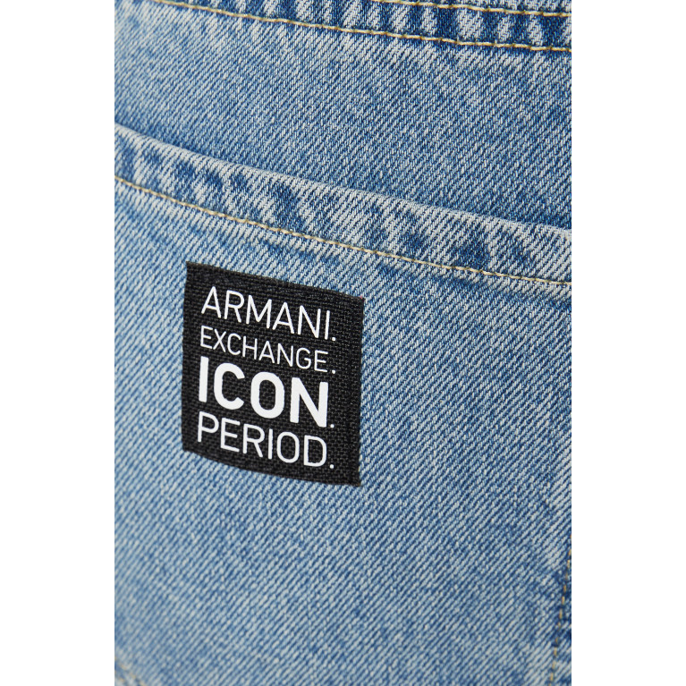 Armani Exchange - J51 Icon Carrot Fit Jeans in Cotton Denim Blue