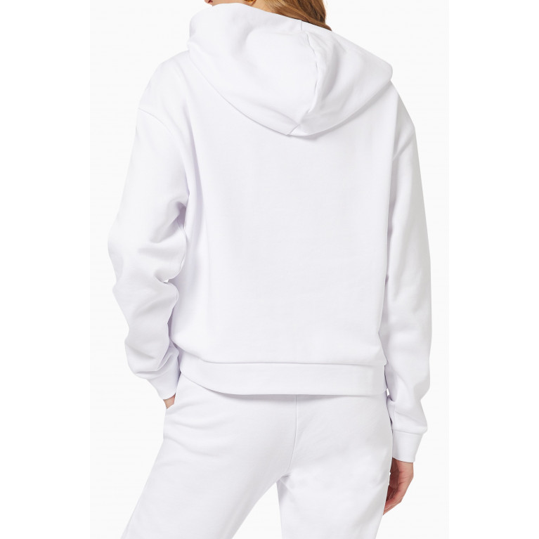 Armani Exchange - AX Icon Hoodie in Fleece White