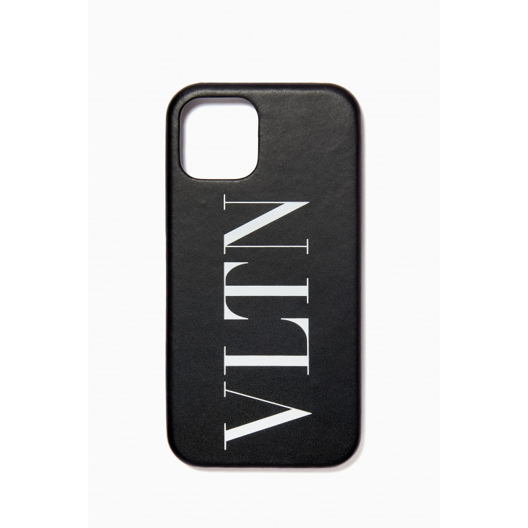 Valentino - Valentino Garavani VLTN iPhone 12 & 12 Pro Case in Leather