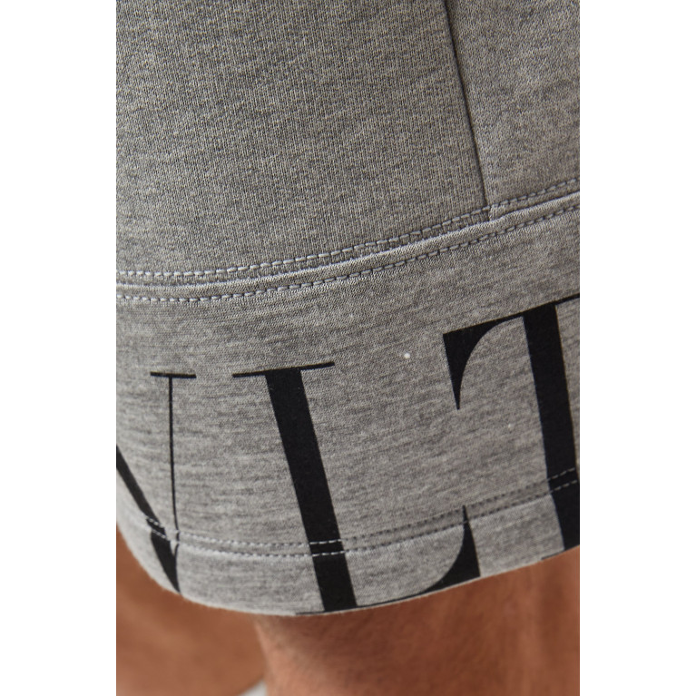 Valentino - VLTN Patchwork Bermuda Shorts in Cotton