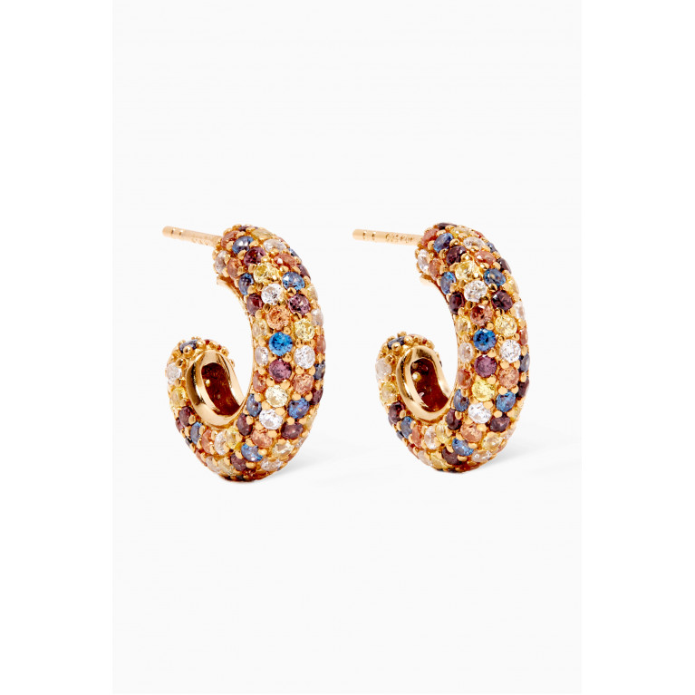 PDPAOLA - Five Tiger Earrings in 18kt Gold-plated Sterling Silver