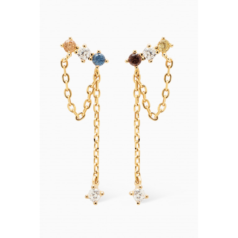 PDPAOLA - Five Mana Earrings in 18kt Gold-plated Sterling Silver