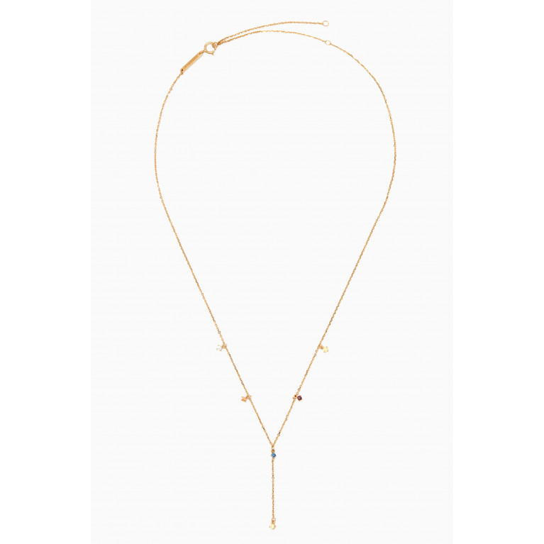 PDPAOLA - Five Mana Necklace in 18kt Gold-plated Sterling Silver
