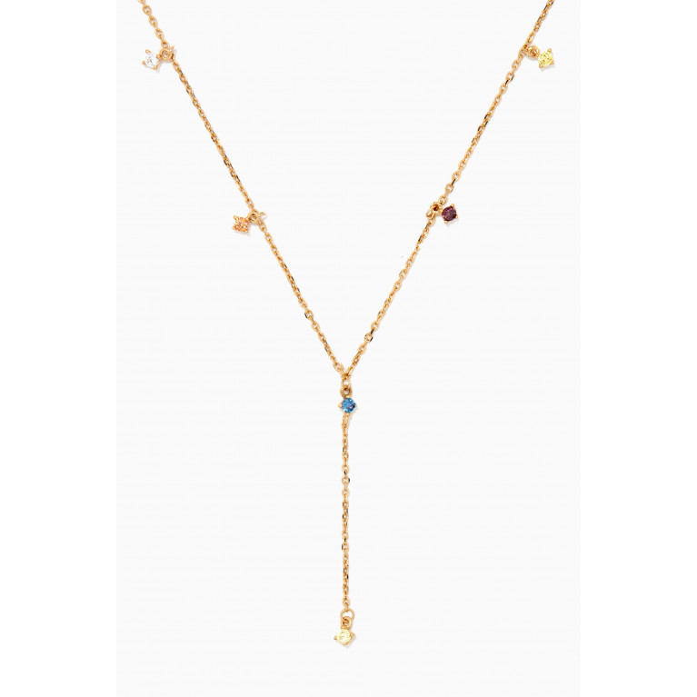 PDPAOLA - Five Mana Necklace in 18kt Gold-plated Sterling Silver