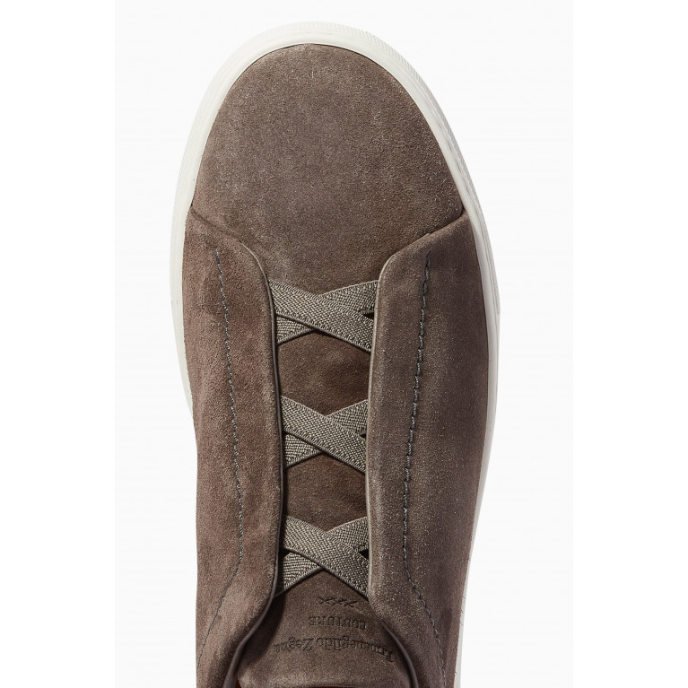 Zegna - Triple Stitch Sneakers in Suede