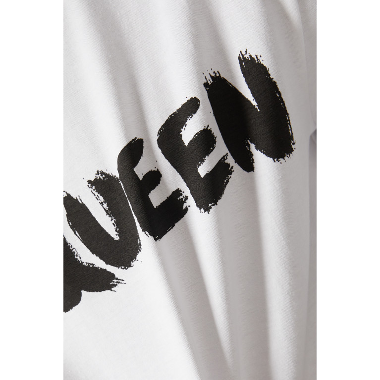 Alexander McQueen - McQueen Graffiti T-shirt in Cotton Jersey