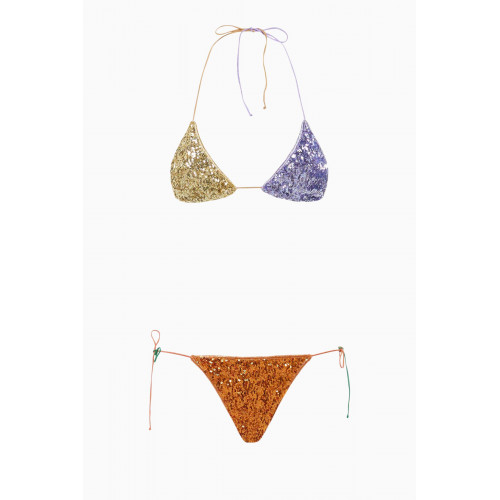 Oséree - Paillettes Microkini Bikini Set Multicolour