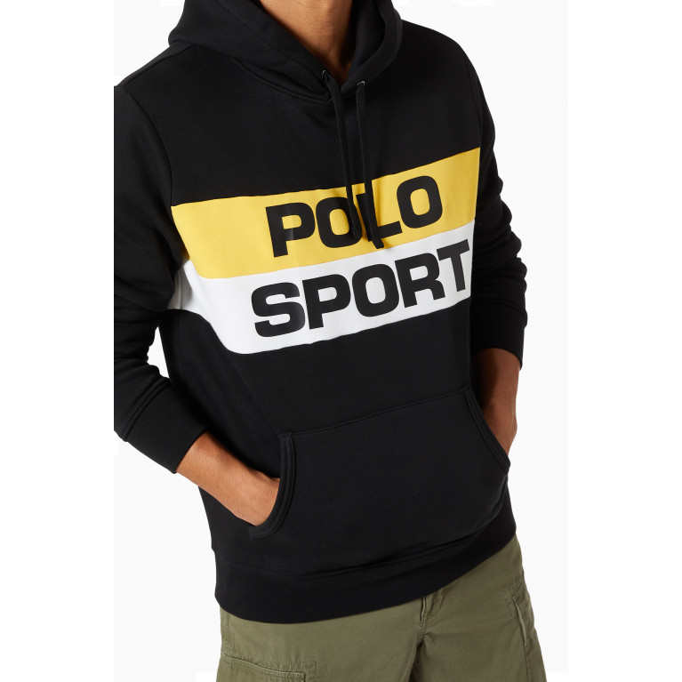 Polo Ralph Lauren - Colour-blocked Polo Sport Hoodie in Fleece Jersey