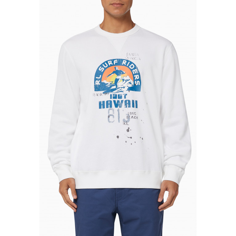 Polo Ralph Lauren - Graphic Print Sweatshirt in Cotton Blend Fleece