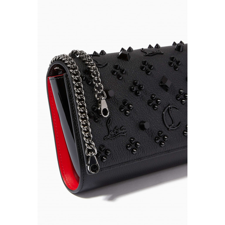 Christian Louboutin - Paloma Clutch in Textured Leather Black