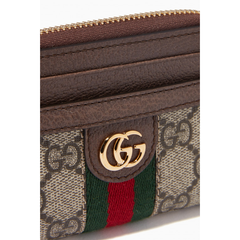 Gucci - Ophidia Card Holder in GG Supreme Canvas