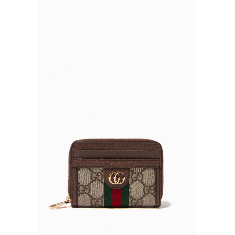 Gucci - Ophidia Card Holder in GG Supreme Canvas