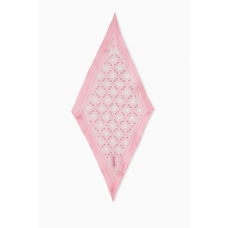 Coach - Diamond Scarf in Silk Pink