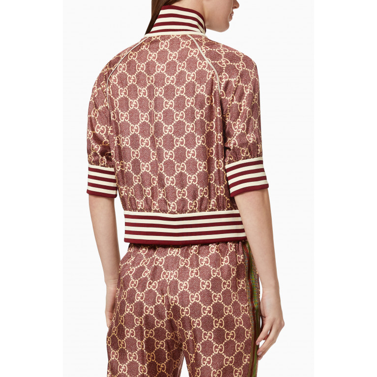 Gucci - Jacket in GG Supreme Print Silk
