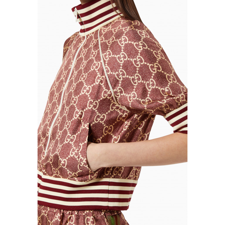Gucci - Jacket in GG Supreme Print Silk