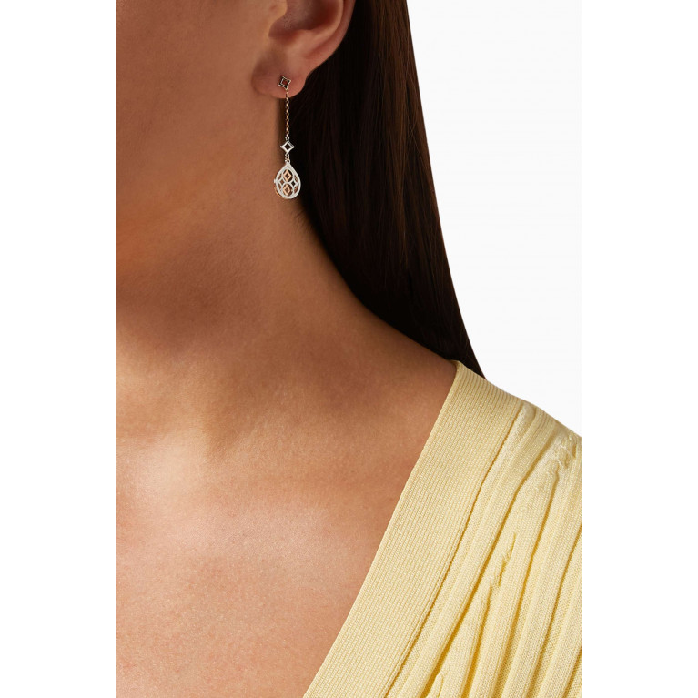 Damas - Al Qasr Drop Earrings in 18kt Gold Rose Gold