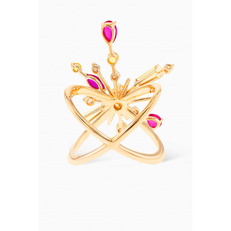 Damas - Fireworks Flitter Precious Ring in 18kt Rose Gold