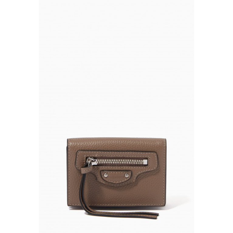 Balenciaga - Neo Classic Mini Wallet in Grained Calfskin