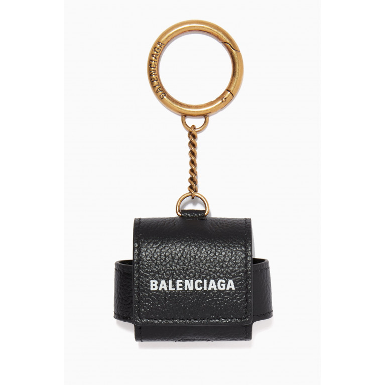 Balenciaga - Cash AirPods Pro Holder in Grained Calfskin