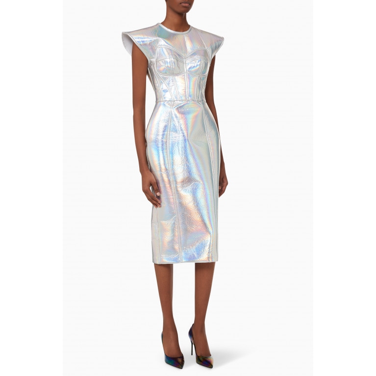 Dolce & Gabbana - Holographic Bustier Dress in Jersey