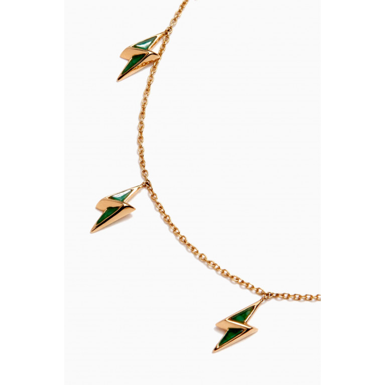 Charmaleena - Multi Energy Necklace in 18kt Yellow Gold