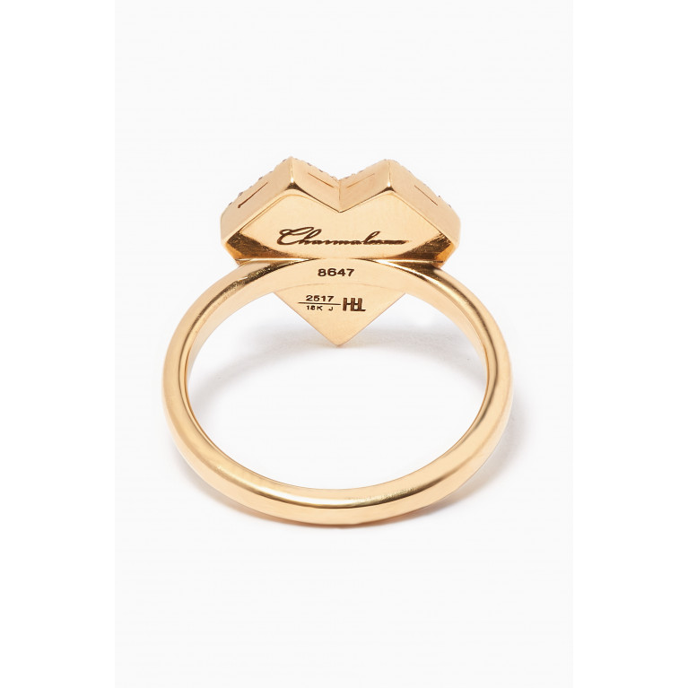Charmaleena - My Heart Diamond Ring in 18kt Yellow Gold