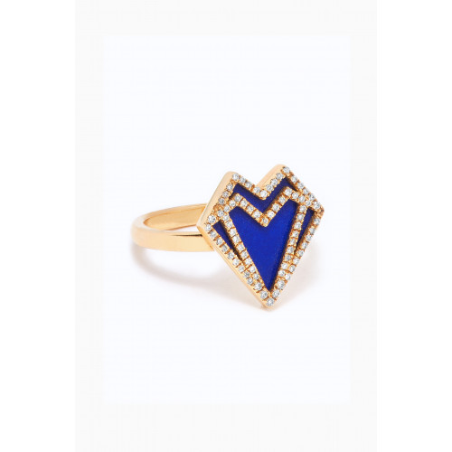 Charmaleena - My Heart Diamond Ring in 18kt Yellow Gold